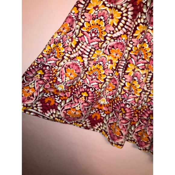 Old Navy tiered boho floral knee length dress size large - Picture 2 of 5